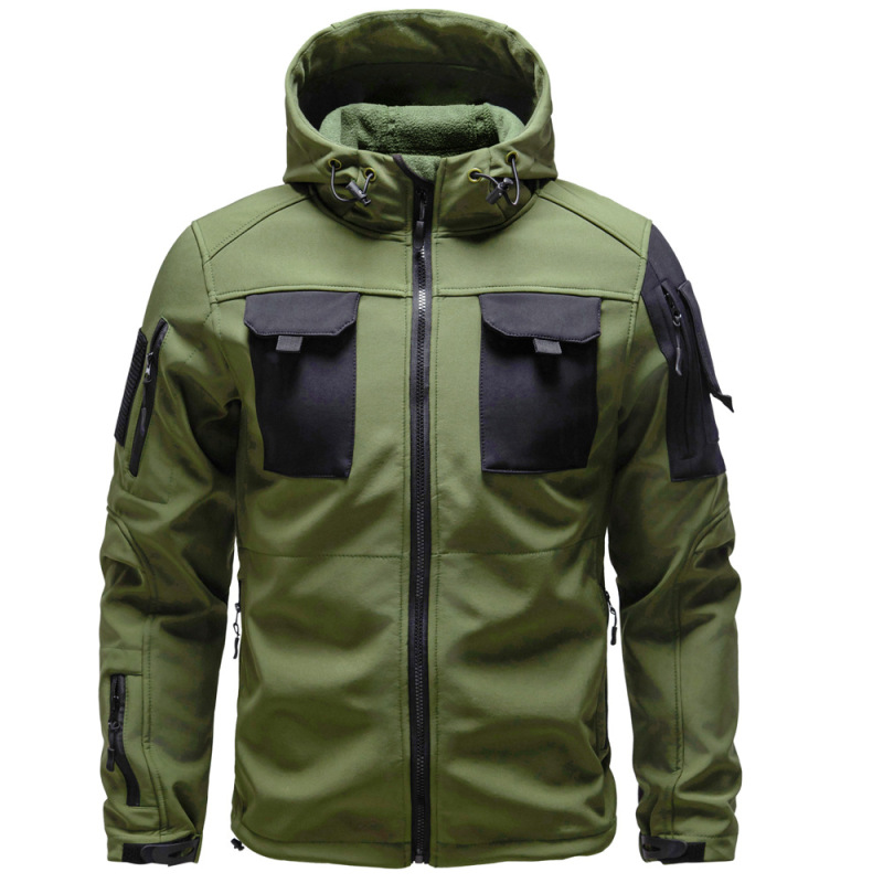 Temu Specializes in New Models of Men's Softshell Jackets, Tactical Outdoor Mountaineering Jackets, and Workwear for Cross-Border Sales