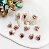 Jewelry, metal universal nail decoration with bow, internet celebrity