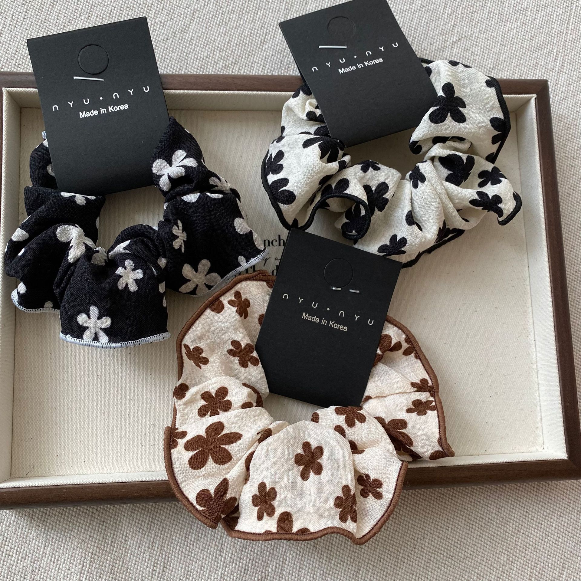13g Weight Women's Simple Style Color Block Cloth Printing Handmade Hair Tie