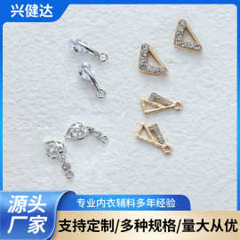 跨境几何锆石包边镶嵌带吊小吊坠服饰配件diy手工耳饰吊坠配饰
