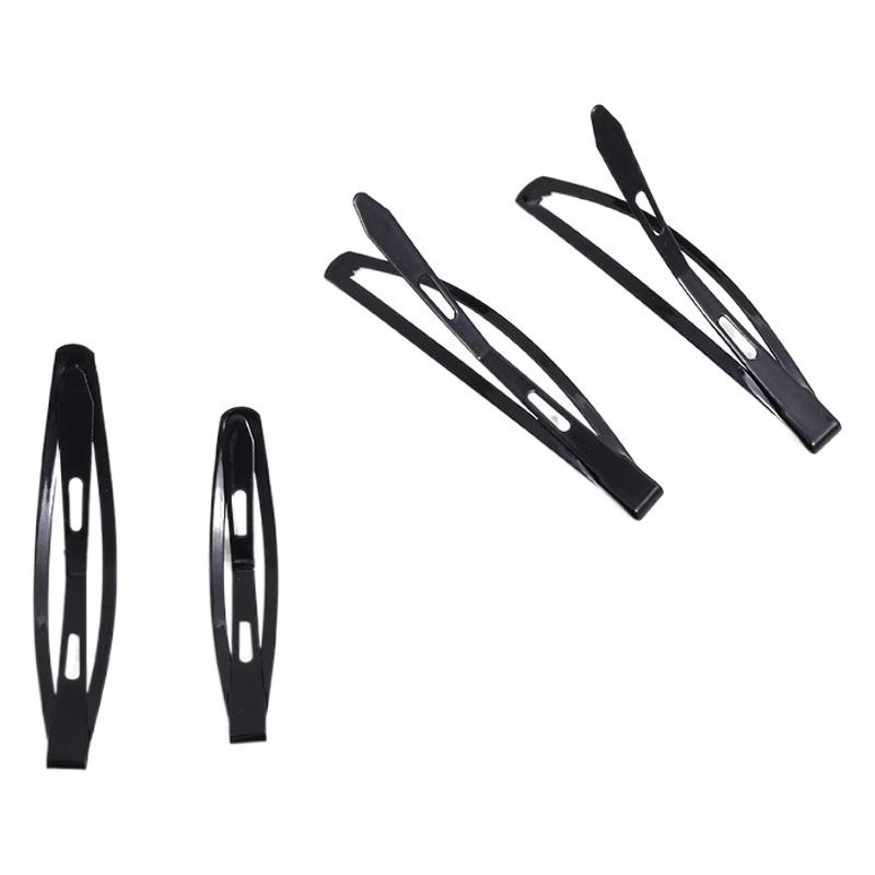 Pelo negro Clip especial tocado horquilla de mujer simple de una palabra clip flequillos laterales BB clip superior horquilla de la frente