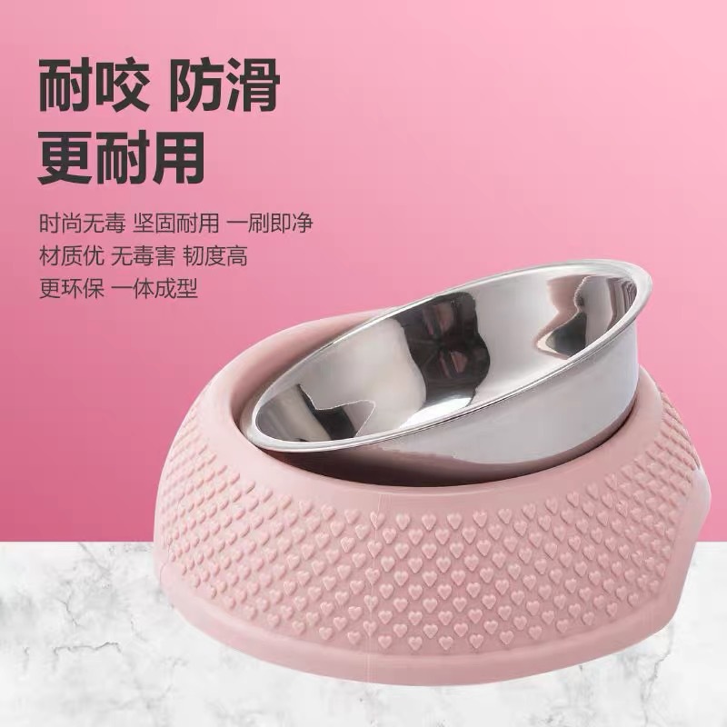 Tacos de comida para perros de acero inoxidable Tacos de comida para perros grandes y medianos Tacos de agua para perros pequeños Tacos de comida para perros generales Tacos de arroz para perros Productos para mascotas