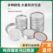 亚马逊专供梅森罐盖马口铁盖分体盖玻璃瓶圆盖密封盖罐头酱菜瓶盖