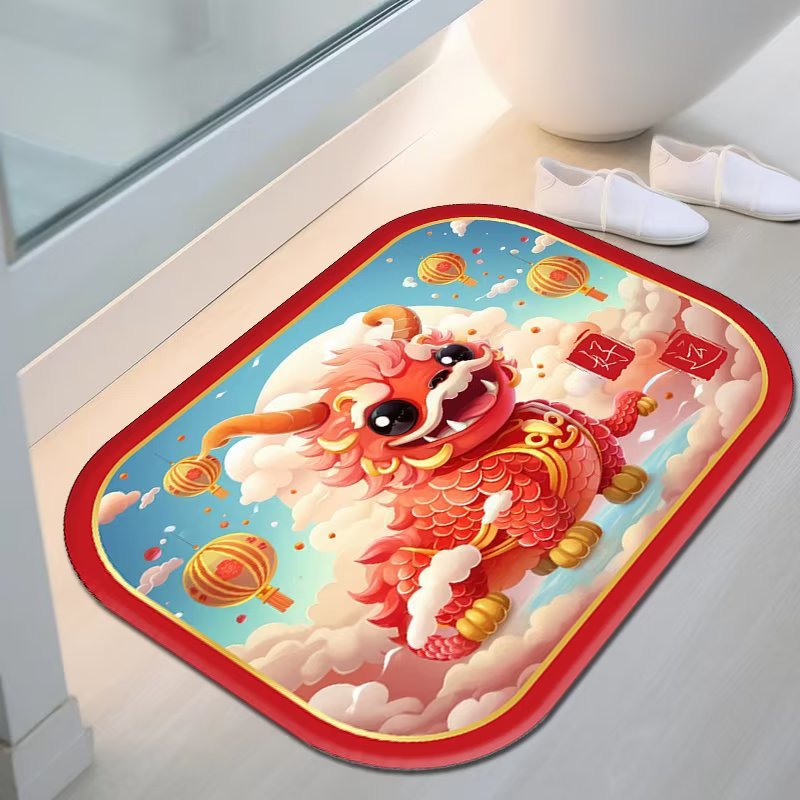 Diatom mud floor mat