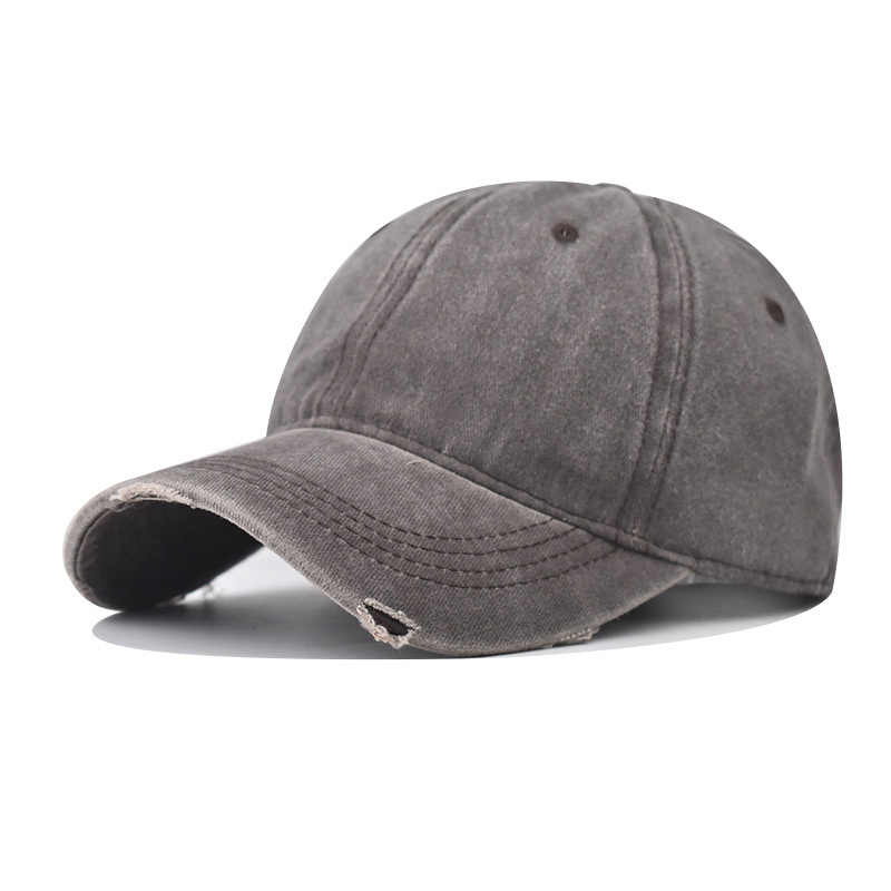 Lavados transfronterizos para hacer viejos gorros de béisbol agujeros de alta calidad, gorras de alta calidad de moda para hombres y mujeres