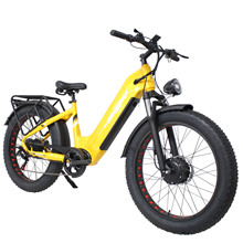 工厂定制批发26寸电动助力自行车山地越野变速电动车胖胎沙滩车