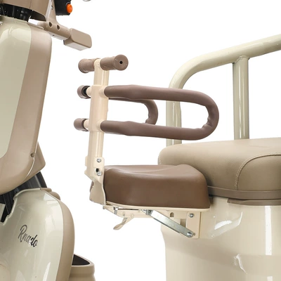 Electric car child seat Front-Mounted Child Seat Folding - khaki-three-wheel-special-half-circle-need-to-be-drilled