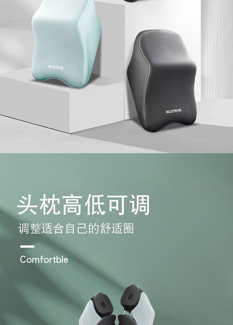 Car Headrest, Car Lumbar Support, Memory Foam High-Elasticity Car Shoulder Pillow, Car Lumbar Cushion, Neck Pillow