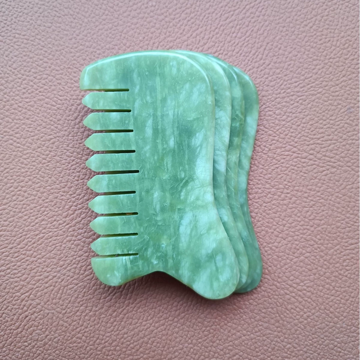 Трансграничные поставки Нефритовой расчески из нефрита зеленая Нефритовая Массажная расческа будет продавать подарки красота Южная Нефритовая расческа