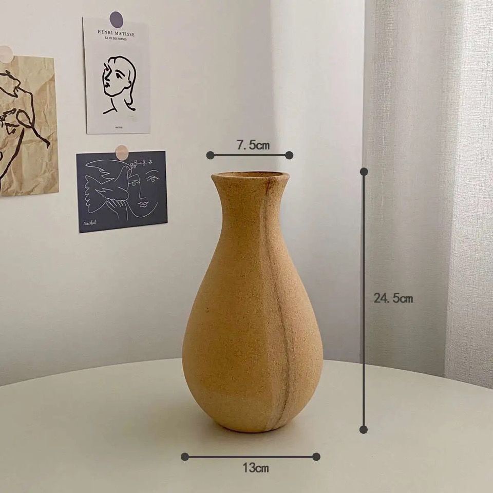 Florero de Madera Artesanal Estilo Retro