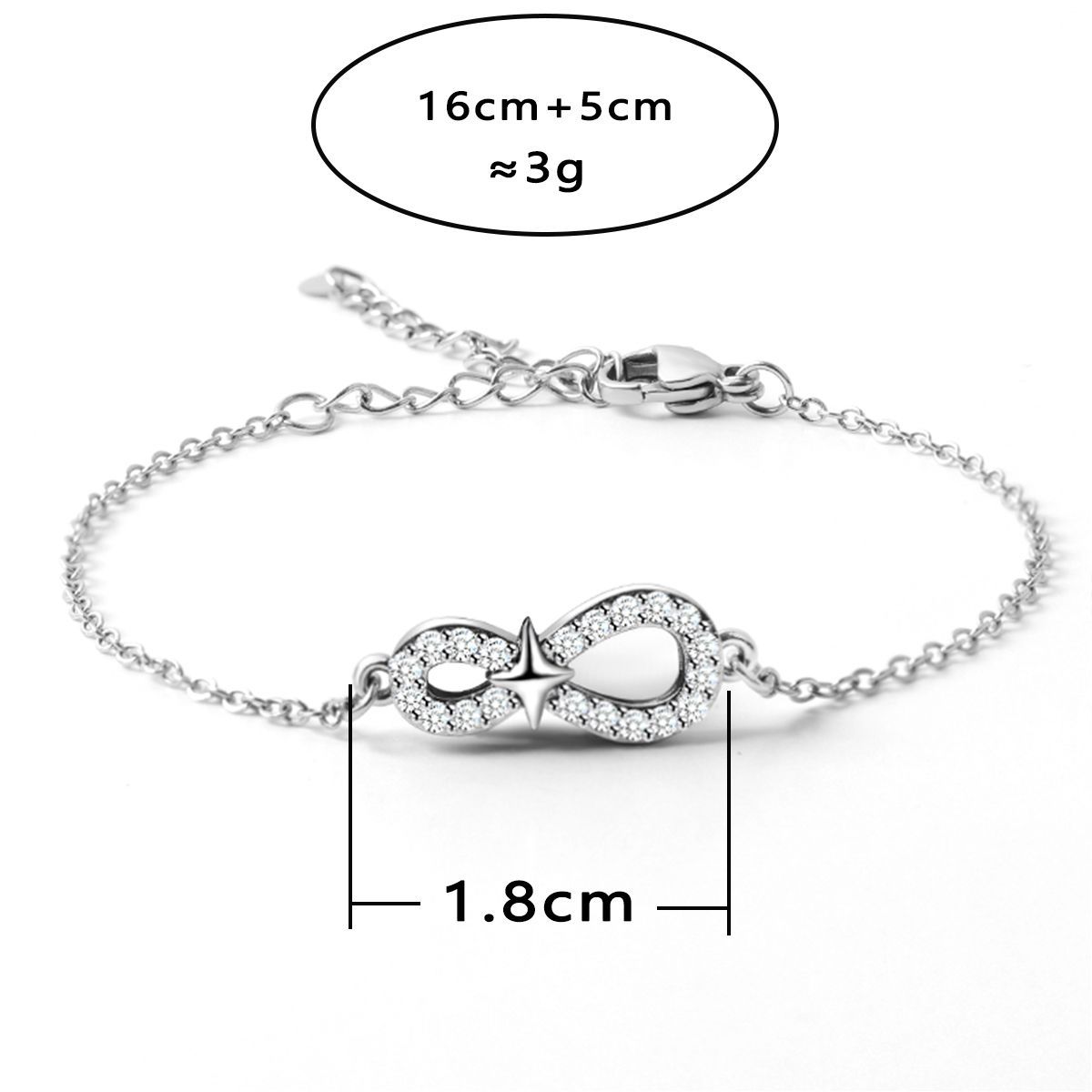 Teemantkäevõru naistele sädelev täht elegantsed ehted_voghion.com