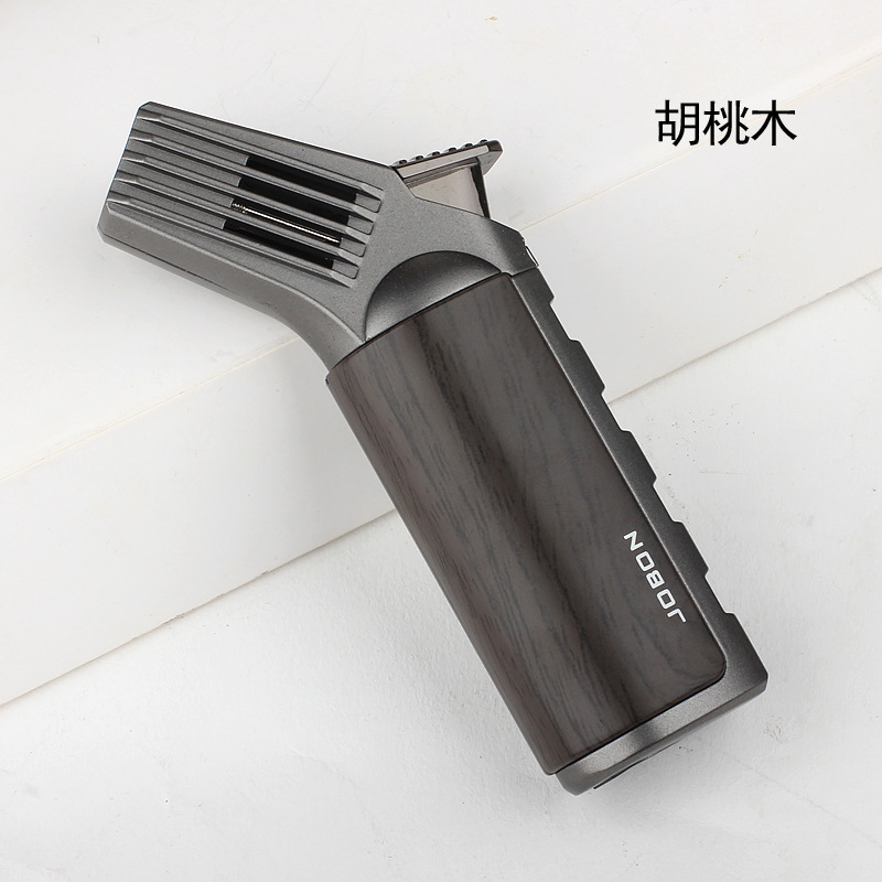 Jobon中邦直冲ライターの新型個性的な艾草焙煎青い炎の空気入れ金属シガーライター|undefined