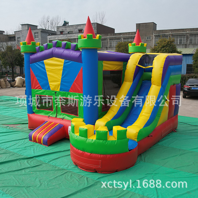 Transfronterizos niños inflables al aire libre cama de salto cuadrada diapositiva bolsa traviesas al aire libre gran castillo inflable cuadrado puesto