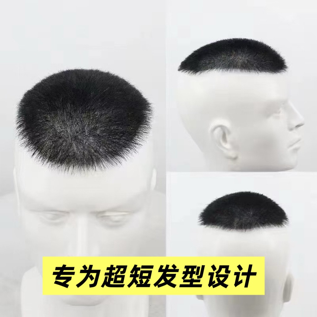 Bio pelucas cuero cabelludo cabello humano cabello puro gancho tejido a mano línea de cabello invisible delgada cabello superior