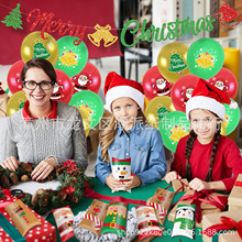 新款圣诞节主题派对装饰布置道具拉旗糖果盒杯提窗贴涂鸦海报流苏