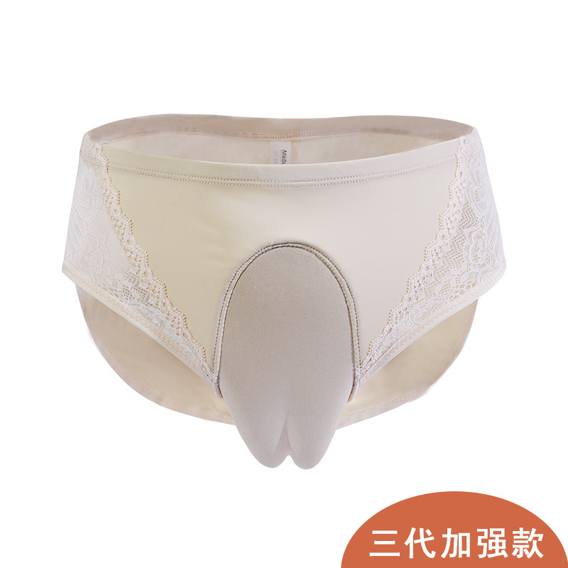 Cross-border Explosions Mandano Cross-dressing Underwear Hidden Underwear Men's Underwear Triangle Underwear Men's plus size Men Dress as Women Cross-border Explosions Mandano Cross-dressing Underwear Hidden Underwear Men's Underwear Triangle Underwear Men's plus size Men Dress as Women