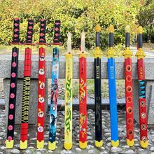 青龙剑大全批发木质武士儿童玩具刀剑地摊庙会景区旅游纪念工艺品