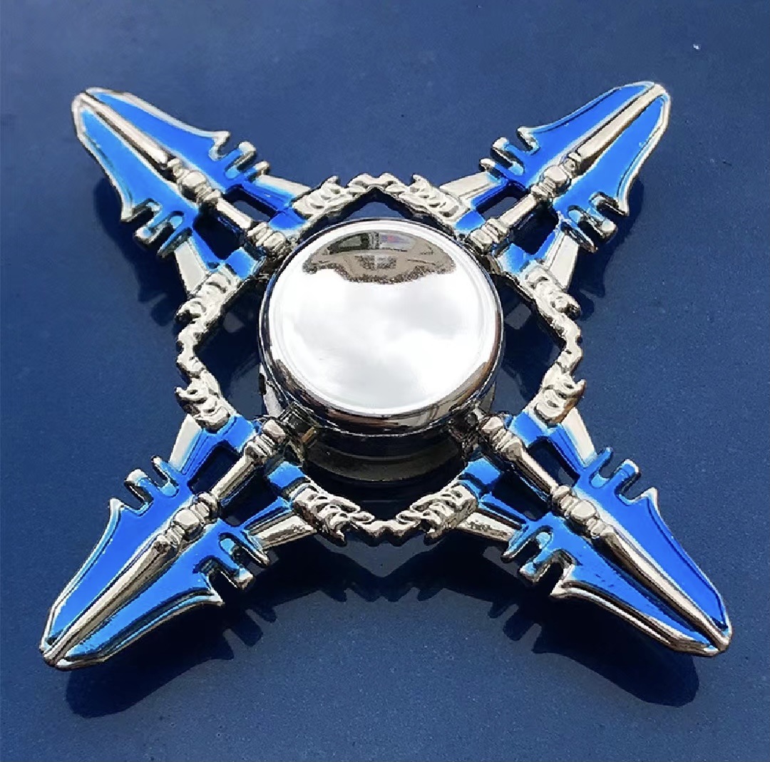 Fidget spinner toy for children and boys, fingertip spinner, advanced alloy, super strong rotating, colorful Tai Chi and Bagua for adults