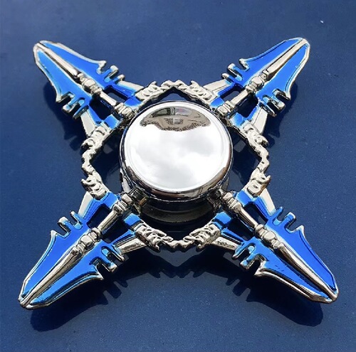 Fidget spinner toy for children and boys, fingertip spinner, advanced alloy, super strong rotating, colorful Tai Chi and Bagua for adults