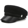 Woolen double strip flat top
