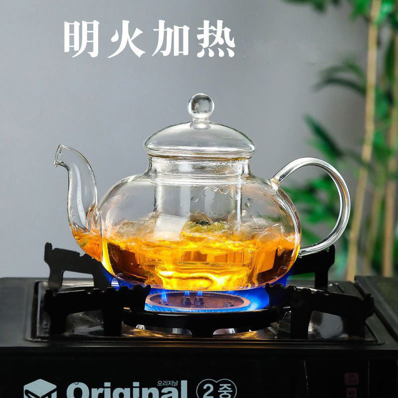 Glass herbal tea, teapot, filter, liner