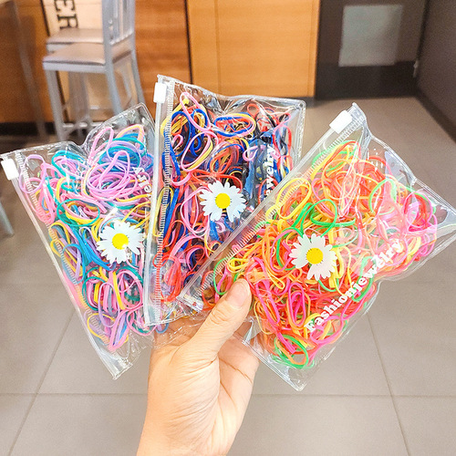 Storage box for disposable girl baby elastics, thick anti-tangle children's headbands, black small hair bands