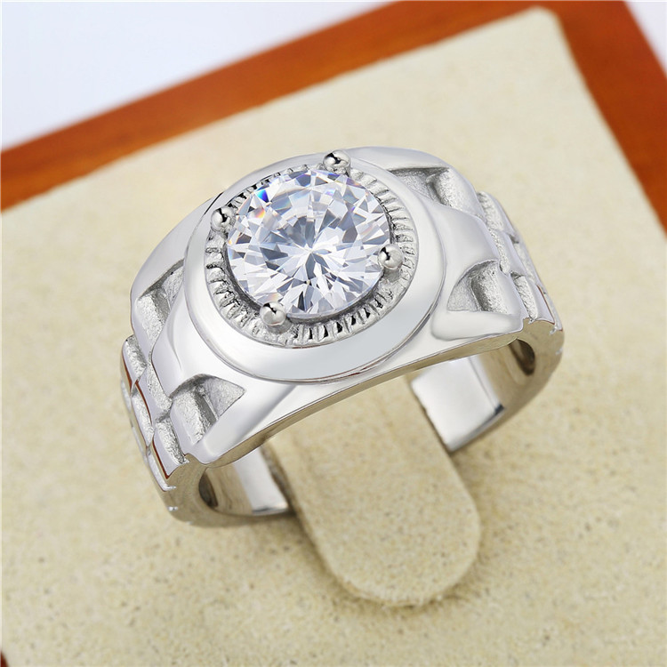 Simple Style Geometric Stainless Steel Men's Rings display picture 53