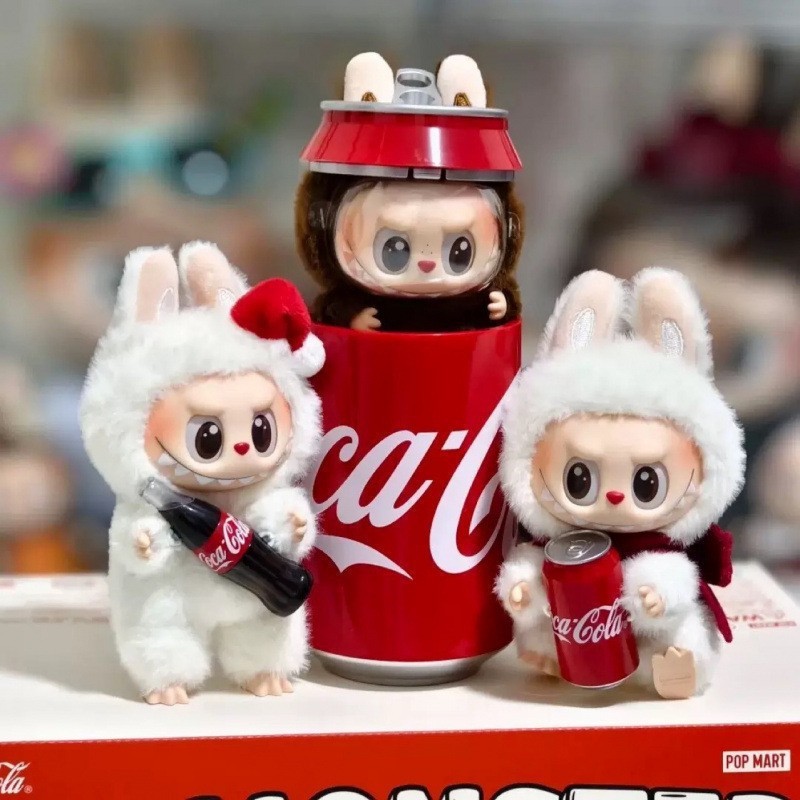 POPMART三代拉布布可乐款泡泡玛特系列坐坐派对潮玩搪胶毛绒盲盒|undefined