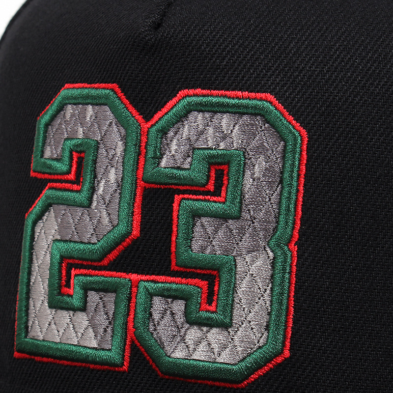 Unisex Casual Number Embroidery Curved Eaves Baseball Cap display picture 5