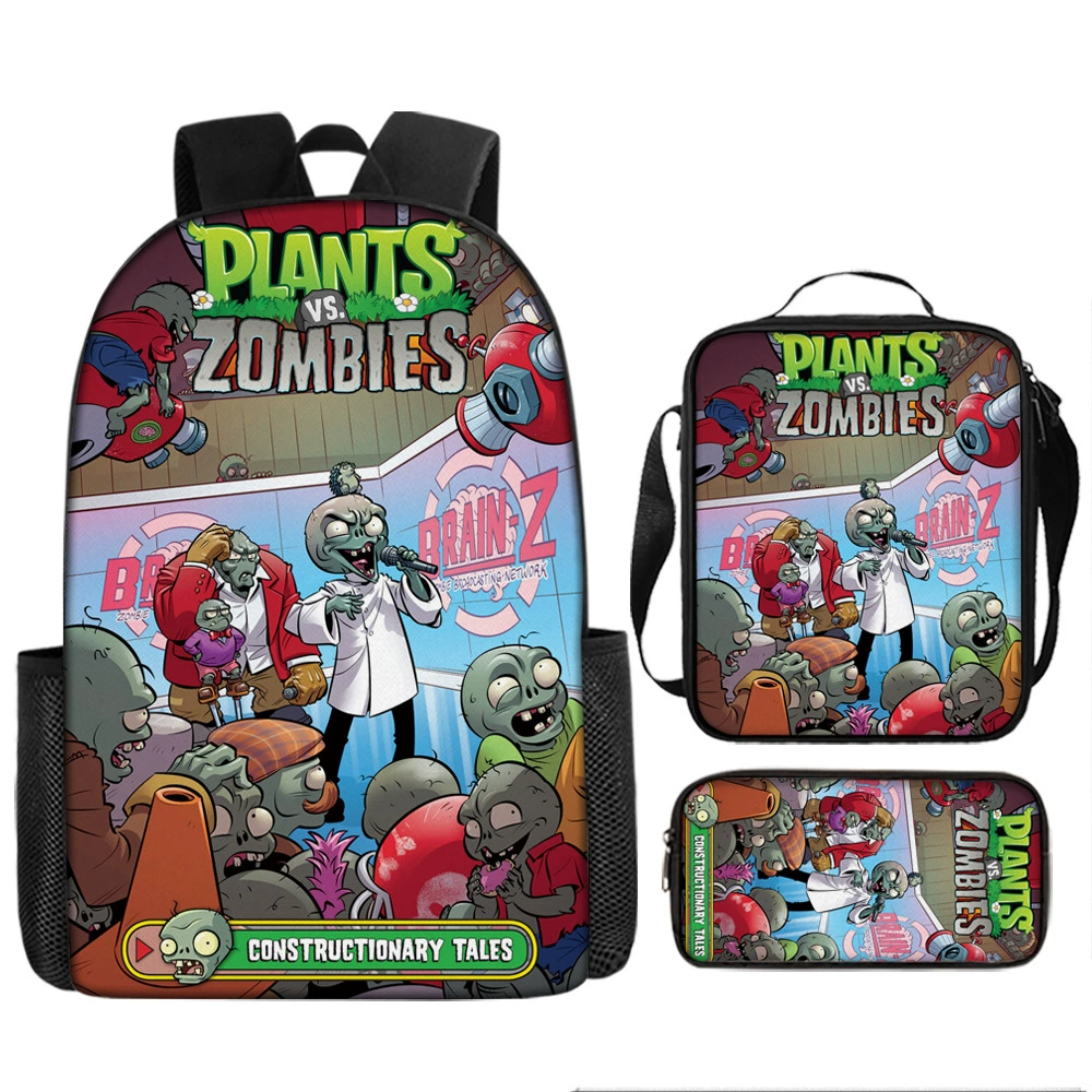 Plants vs. Zombies, детский школьный рюкзак для учащихся начальных классов, рюкзак для мужчин и женщин, для начальной и средней школы