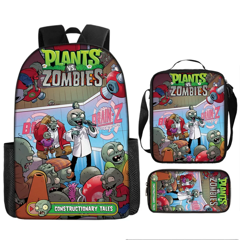 Plants vs. Zombies, детский школьный рюкзак для учащихся начальных классов, рюкзак для мужчин и женщин, для начальной и средней школы