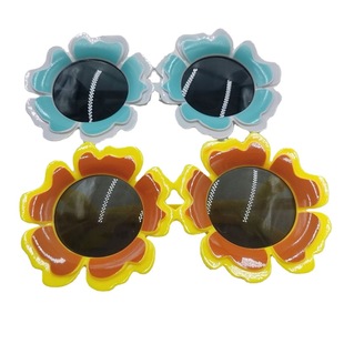 Factory direct supply new gardenia flower glasses trendy personality dance party photo props glasses makeup