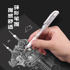 Japanese uni Mitsubishi UM-153 Waterproof Notepad Ballpoint Pen Thick 1.0mm Sign Pen Gold and White High Glossy Pen 