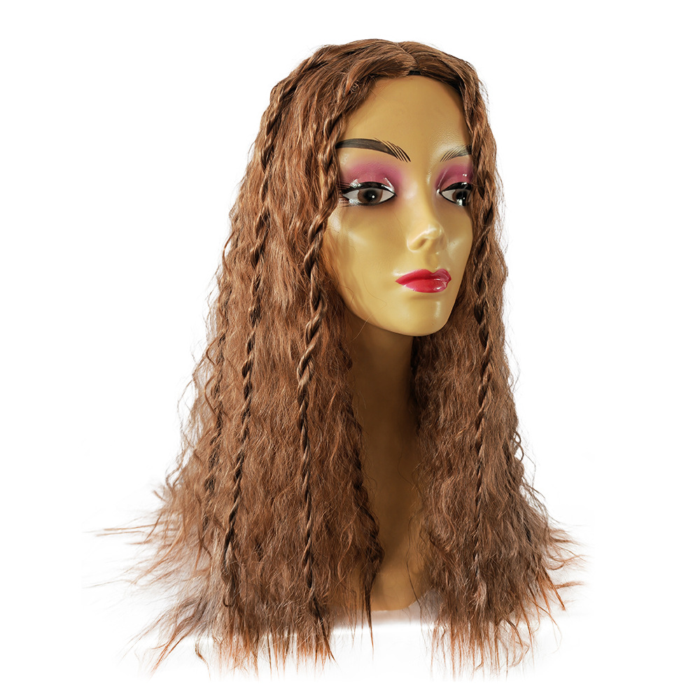 Women's Sweet Holiday Party High Temperature Wire Curls Wig Net display picture 2