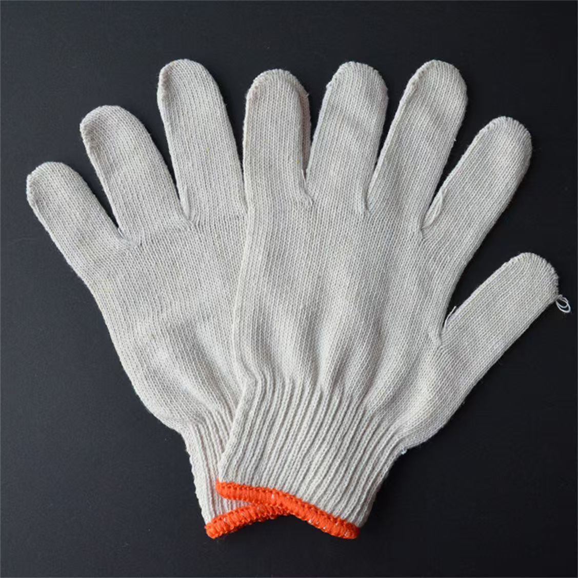 Guantes de Trabajo y Protección de Hilo de Algodón, Resistente al Desgaste, Antideslizante, para Trabajo y Jardinería