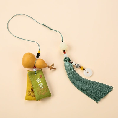 mirror decoration, Car hanging - wisdom-sachet-gourd