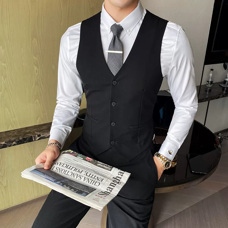 Жилет, куртка, slim fit