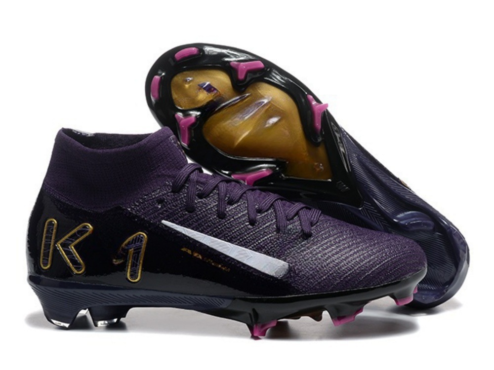 Comercio exterior nuevo Assassin 16 zapatos de fútbol competencia profesional zapatos de alta altura construidos totalmente cojín impermeable de punto zapatos de fútbol FG