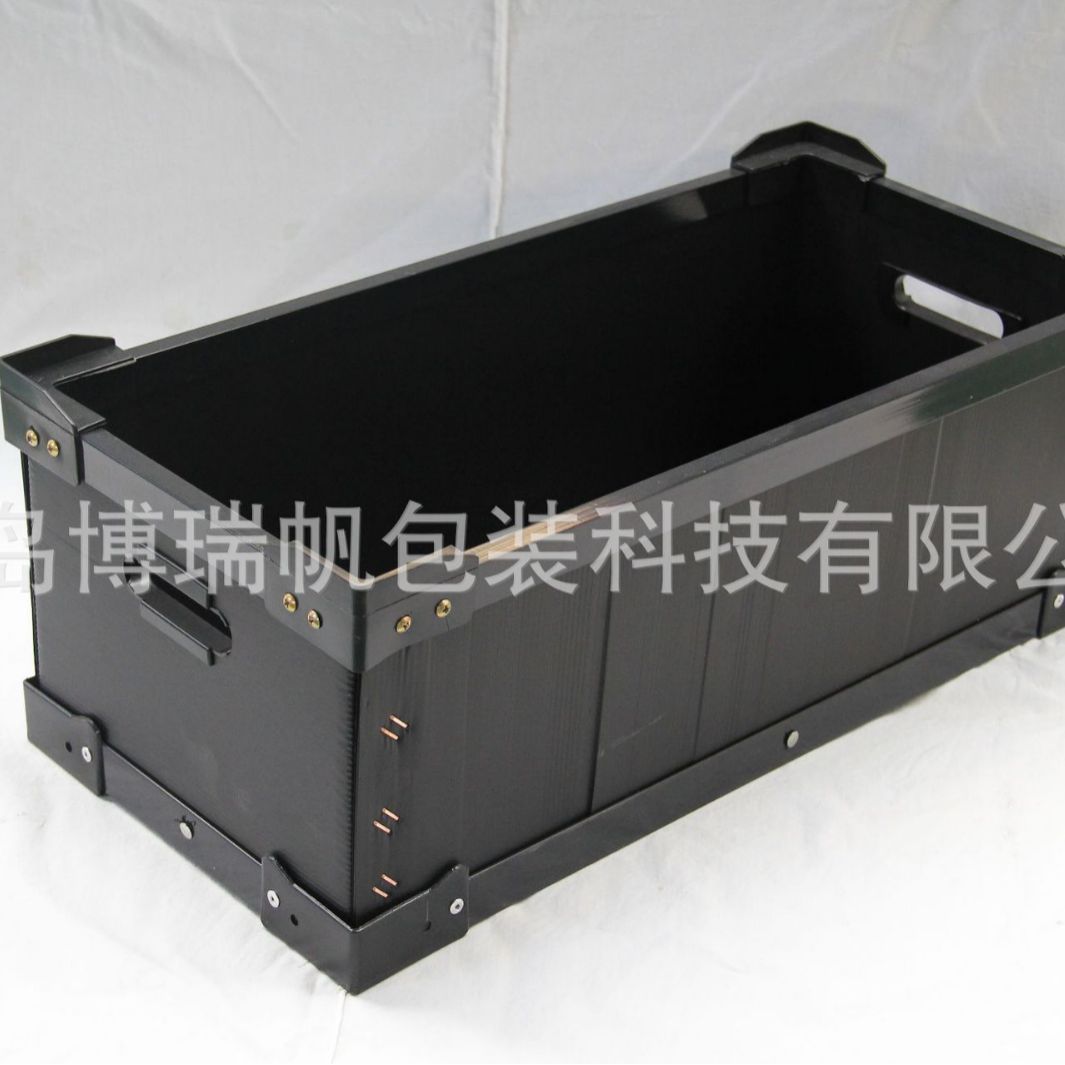 青岛厂 中小号防静电周转箱 物料电子元件塑料盒 零件盒带隔板