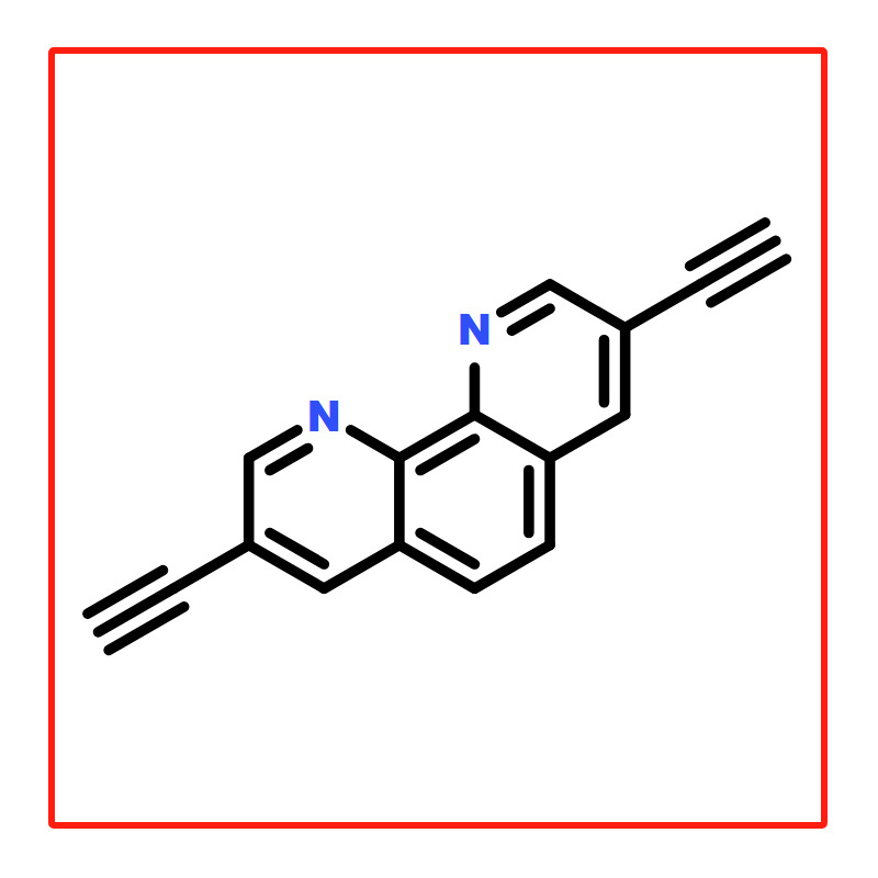 3,8-二乙炔基-1,10-菲咯啉 CAS号640297-84-3 核磁H97% 科研现货