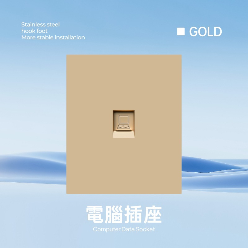 Interruptor y Tomacorriente de Pared Ultrafino Estándar Europeo de Bronce de Estaño y Fósforo Mecánico para Pared image 18