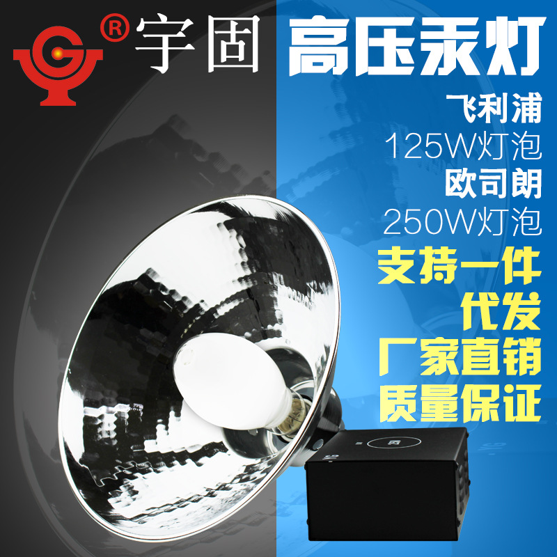 UV固化灯玻璃无影胶水紫外线灯泡125W250瓦大功率365nm高压汞灯