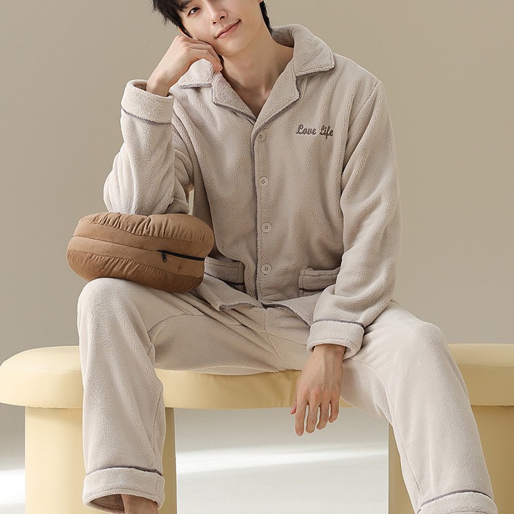 (프로모션가격) 팡만나 겨울 남성 플란넬 가디건 홈웨어(섬유 100%) DBX75957