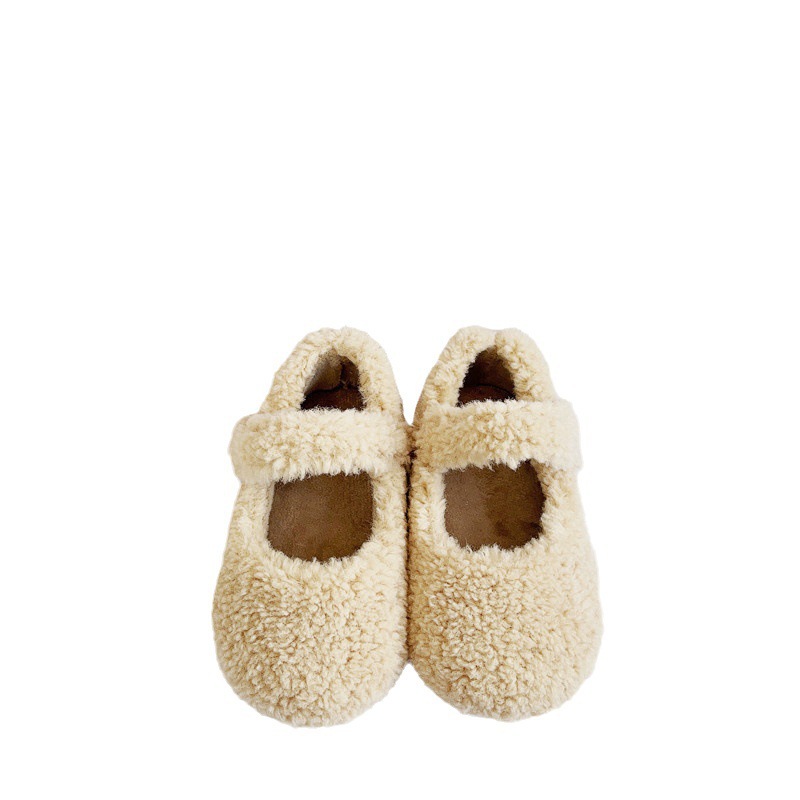 Zapatos de lana zapatos de algodón para niños 2025 otoño e invierno zapatos para niños niñas antideslizantes más zapatos de terciopelo zapatos para niños zapatos para bebés