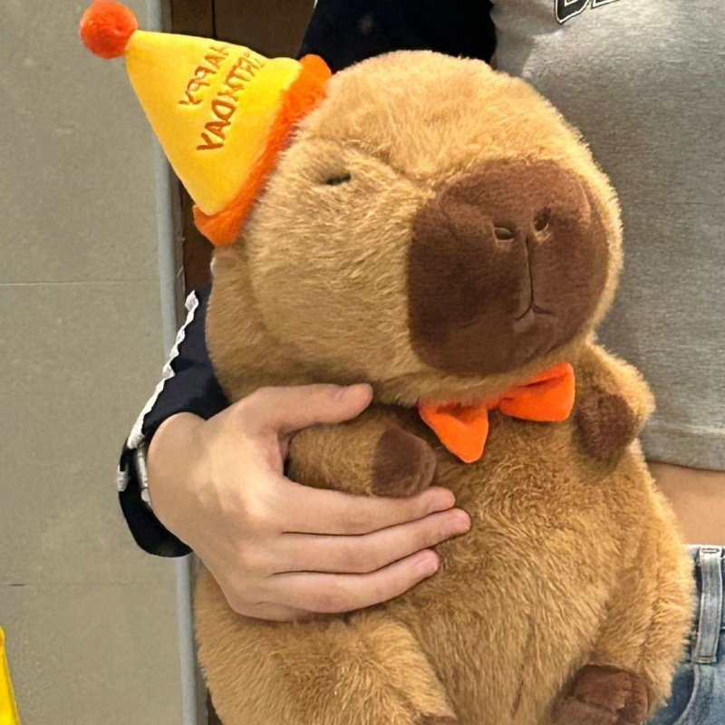 人気のかわいいカピバラぬいぐるみ、特大人形カピバラの醜いかわいい人形、男性と女性への誕生日プレゼントとして|undefined