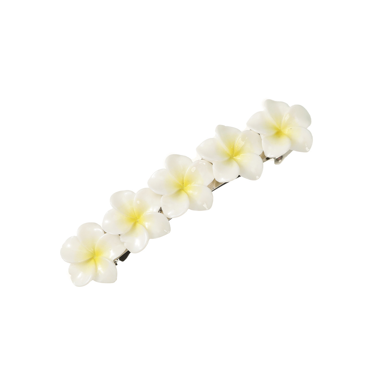 Cute Women's Mouth Flower Plumeria Resin Hair Clip display picture 6