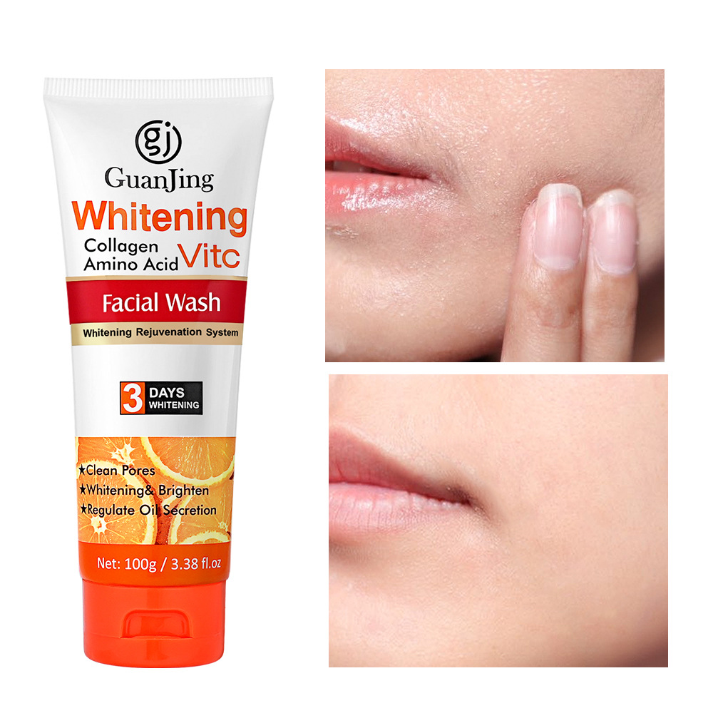 Schiuma di vitamine al collagene C Detergente viso detergente all'ollageno_voghion.com