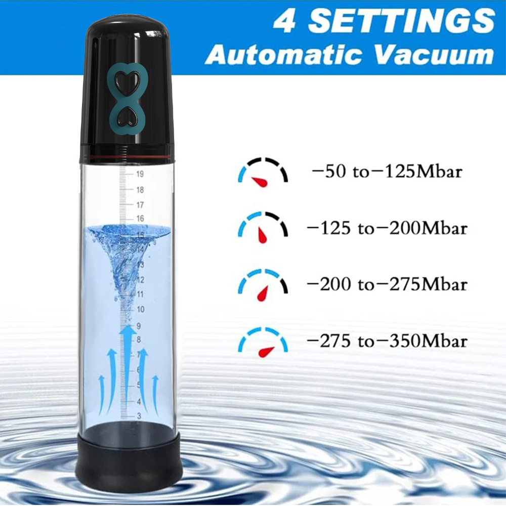Men’s Vacuum Trainer Cup, USB Rechargeable Suction Device, Silicone Sleeve, Black — detail image 4
