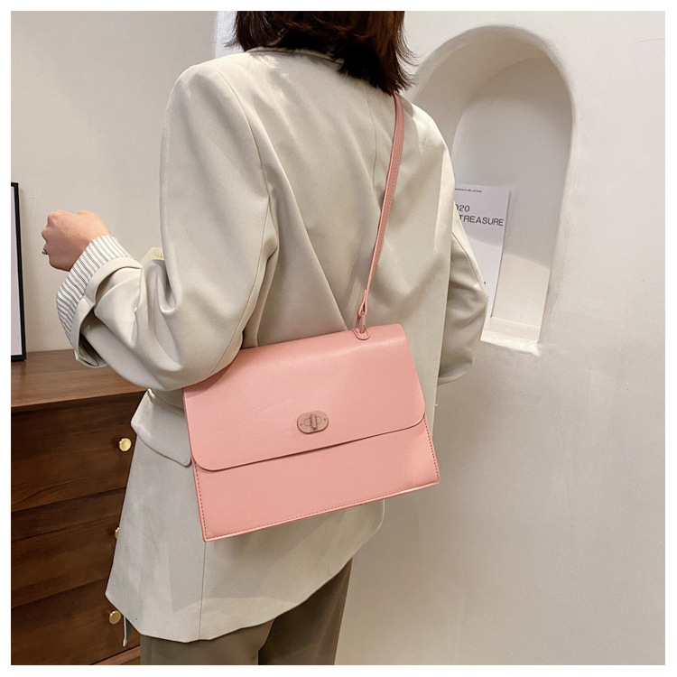 Korean Solid Color Large Capacity Small Square Bag Wholesale Nihaojewelry display picture 3