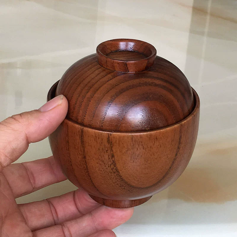 Japanese -style jujube wooden bowl with household wooden bowl adult children's wooden bowl round small bowl manufacturers direct selling spot spot wholesale